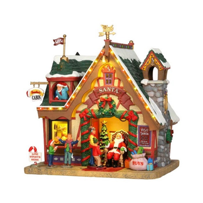 LEMAX Santa's Cabin, with 4.5V Adaptor #35554